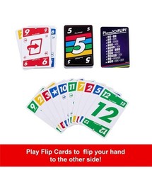 Mattel Games Phase 10 Flip Card Game, Family Card Game with Double-sided Cards,