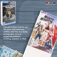 300 BCW Current Comic Backing Backer Boards 6 5/8 x 10 1/2 ” Long Term Storage