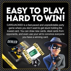 CARDJACKED Party Game – 4-10 Players, Ages 8+, 20+ Minutes – Family-Friendly …