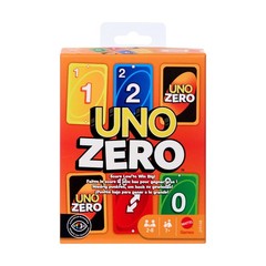 Games UNO Zero Card Game for Kid, Adult & Family Nights, Parties & Travel, Inclu