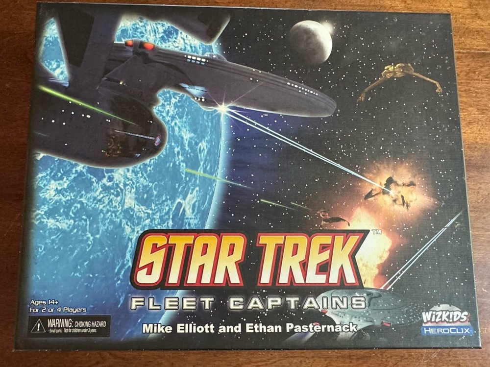 Star Trek Fleet Captains Board Game NECA WizKids HeroClix 2011 Complete 2011- NM