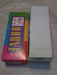 Taboo word Game 1999 Set compact travel size set vintage taboo game