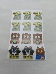 Root The Riverfolk Meeple Stickers Otters Lizards