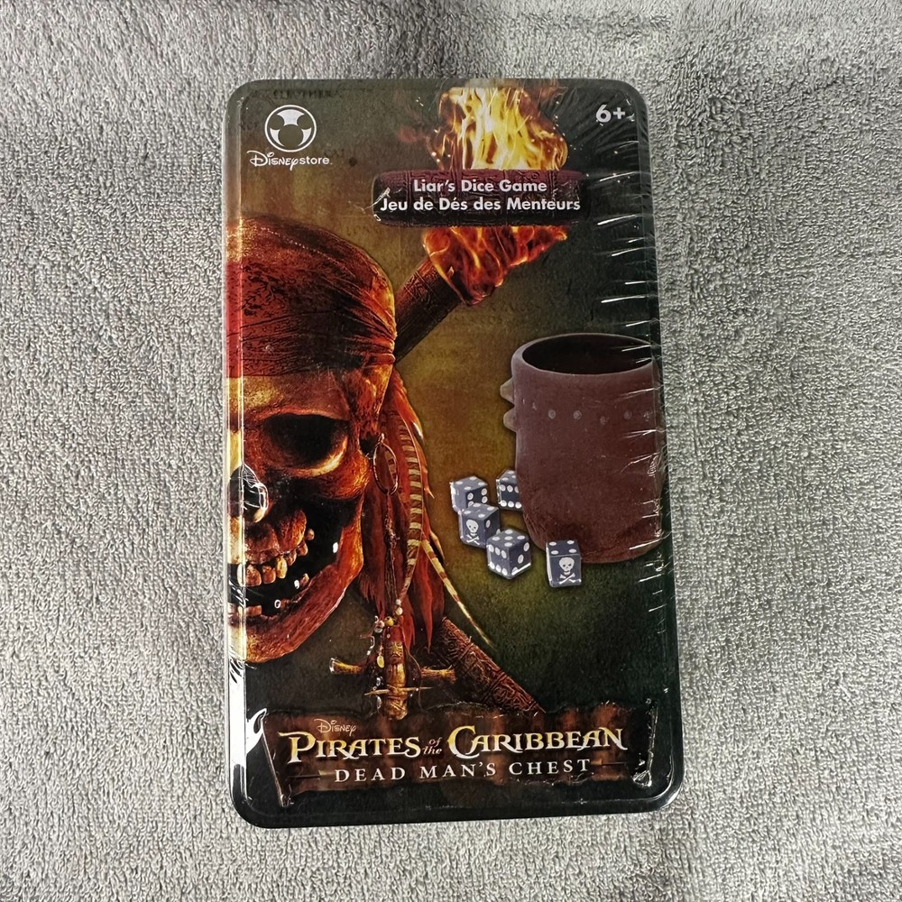 Pirates of the Caribbean Dead Man’s Chest Liar’s Dice Game + Playing Cards Deck