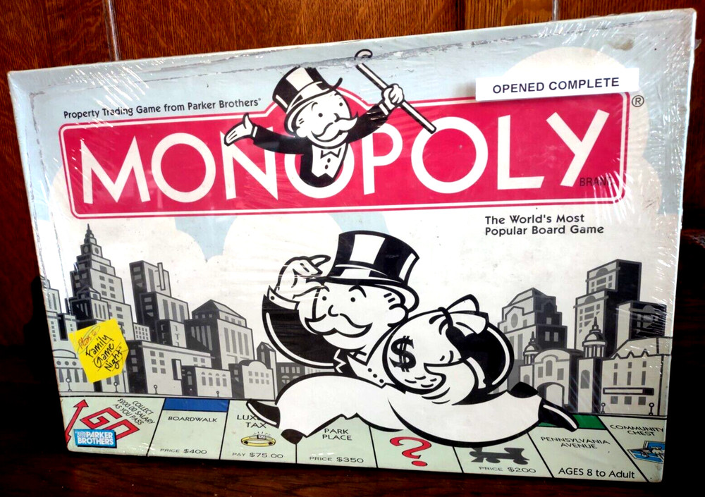 Monopoly Property Trading Board Game Parker Brothers COMPLETE 2004 2-8 Players