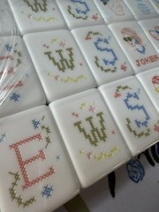 Luxury American Mahjong Tile Set + Matching Floral Mat | White Acrylic | New