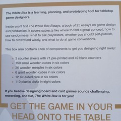 The White Box (A Game Design Workshop in a Box) Atlas Games New Open Box