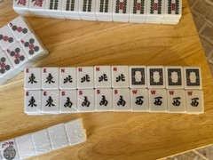 1.2” Traditional American Mahjong Tiles – 166 Tiles Total – WHITE
