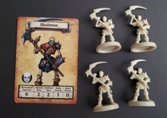 HeroQuest Skeletons Lot of 4 28mm Fantasy miniatures