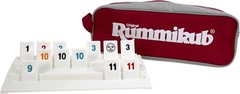 Portable Rummikub Game – Full-Size Tiles & Racks with Canvas Bag for Easy Travel