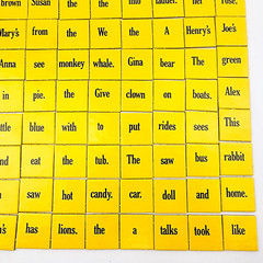 Vintage Sentence Game for Juniors Word Tiles Replacement 112 Pieces Games Gang