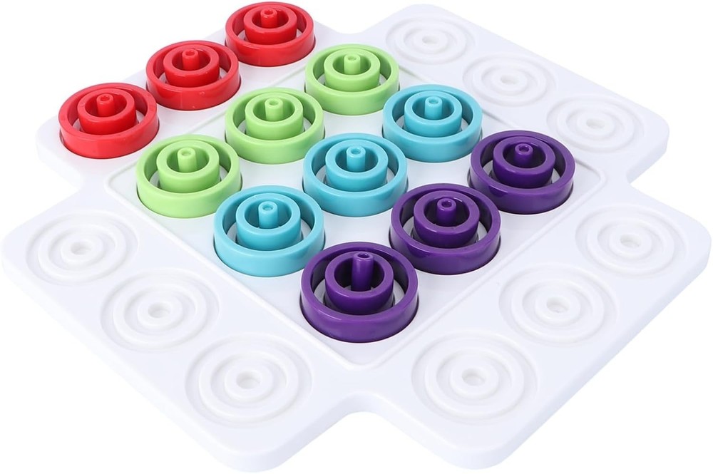 Color Matching Strategy Board Game – Plastic Puzzle Game for Kids & Family