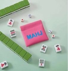 Sunnymove® American Mahjong Dice Bag Squeeze Pouch Mahjong Coins Money WITH DICE