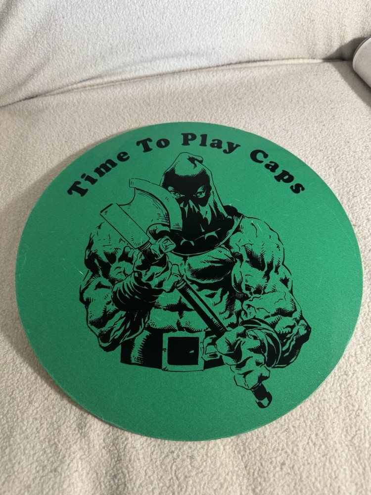 RARE Pogs Game Board Flipper Caps Pro Court Milkcap Play Mat 90s Nostalgia Toy