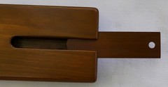 Handmade Wooden Cribbage Board. Brazilian Walnut. Brass And Aluminum Pegs. USA