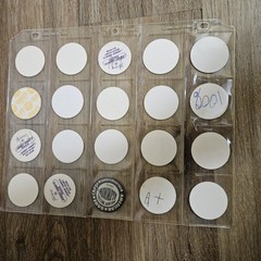 Vintage 1990s Mix Lot of 150 Pogs and 1 Metal Slammers Plus Binder Sleeves