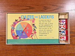 Vintage 1974 Chutes and Ladders Board Game ~ Milton Bradley 4555 ~ 100% Complete