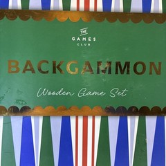 The Games Club Backgammon Wooden Game Set New in Box Professor Puzzle 8 + years