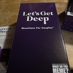 Lets Get Deep Questions For Couples Game Card Game For Date Night