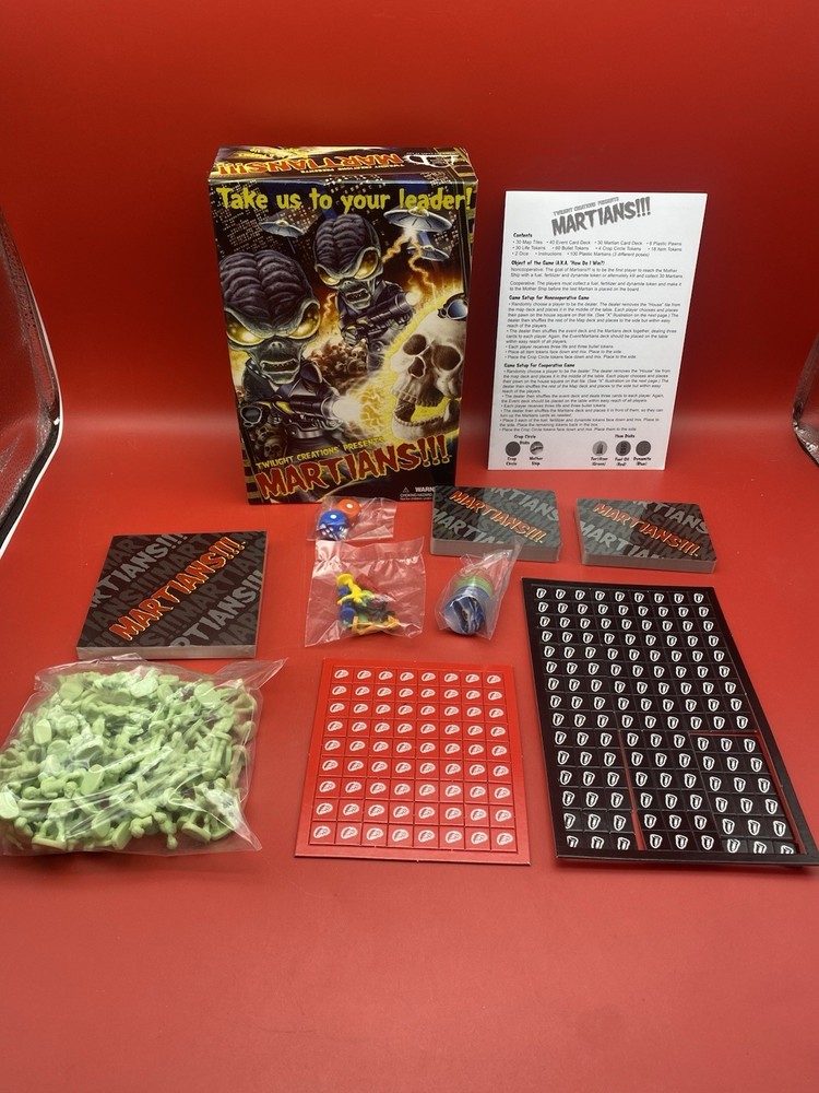 Martians!!! Game by Twilight Creations 2009 Mint-Mostly In Original Shrink-wrap