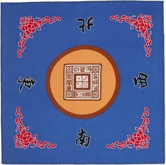 Mahjong Table Mat – Blue, Anti Slip, Noise Reduction, Portable – 31.5 inches