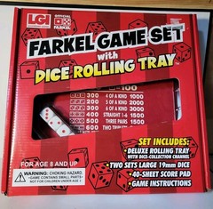 NEW-SEALED BOX Legendary Games Farkel Dice Game Set w/ Rolling Tray, 2+ Players,