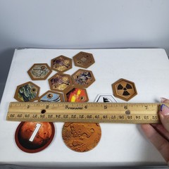 Terraforming Mars Token Lot. 1st Player Marker 9 Special & More Tile Stronghold