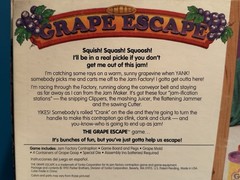 VINTAGE The Grape Escape Game COMPLETE NO DOUGH Parker Brothers 1992 90’s Kids
