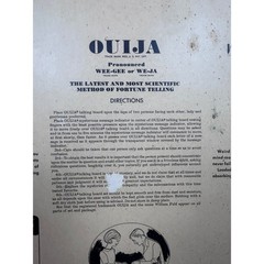Vintage 60s Fuld Ouija Mystifying Oracle Talking Board Spirit Planchette W Pin