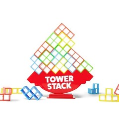 Tower Stack Game: Classic Creative Thinking Play for 2+ Players