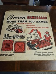 Vintage 1970 Carrom Game Board Table Model No. 108RS.