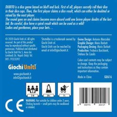 Dubito by Giochi Uniti Game GU616-ENG – New – Factory Sealed, 2-8 players, 7+ yr