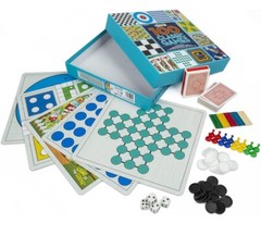 Classic Game Collection, 100 Family Board Games for Adults and Kids. Gift Idea