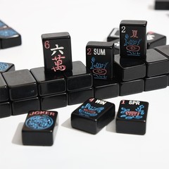 Pure black American Mahjong, 160 sheets