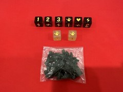 Unofficial King of Tokyo Dark Edition Dice Set & Energy Upgrade / Replacement