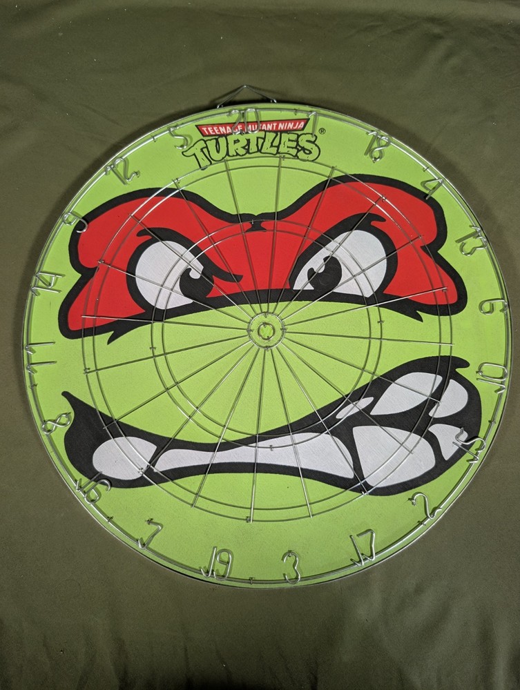 Original Teenage Mutant Ninja Turtles Dartboard Set NEW W/Box TMNT