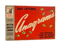 Vintage Anagrams Word Sentence Game Milton Bradley W/Instructions 8+ Made USA