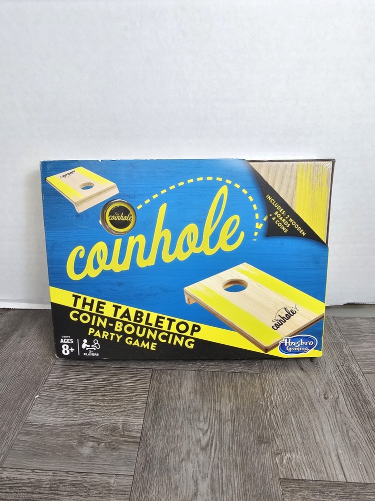 Coinhole Game The Tabletop Coin Bouncing Party Game by Hasbro Gaming