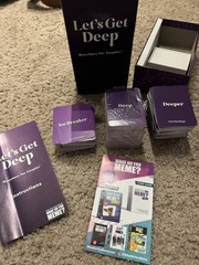 Lets Get Deep Questions for Couples 2021 Game Card USED