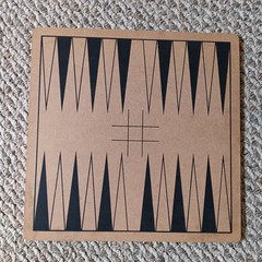 2 in 1 Checkers Backgammon Game Board Replacement Board Only Travel Game