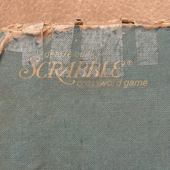 Vintage 1977 Scrabble Deluxe Edition Set Board Turntable Selchow Righter