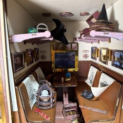 DIY Book Nook Kit Miniature Infinity Train Cabin 3D Puzzle Tonecheer – Harry P.