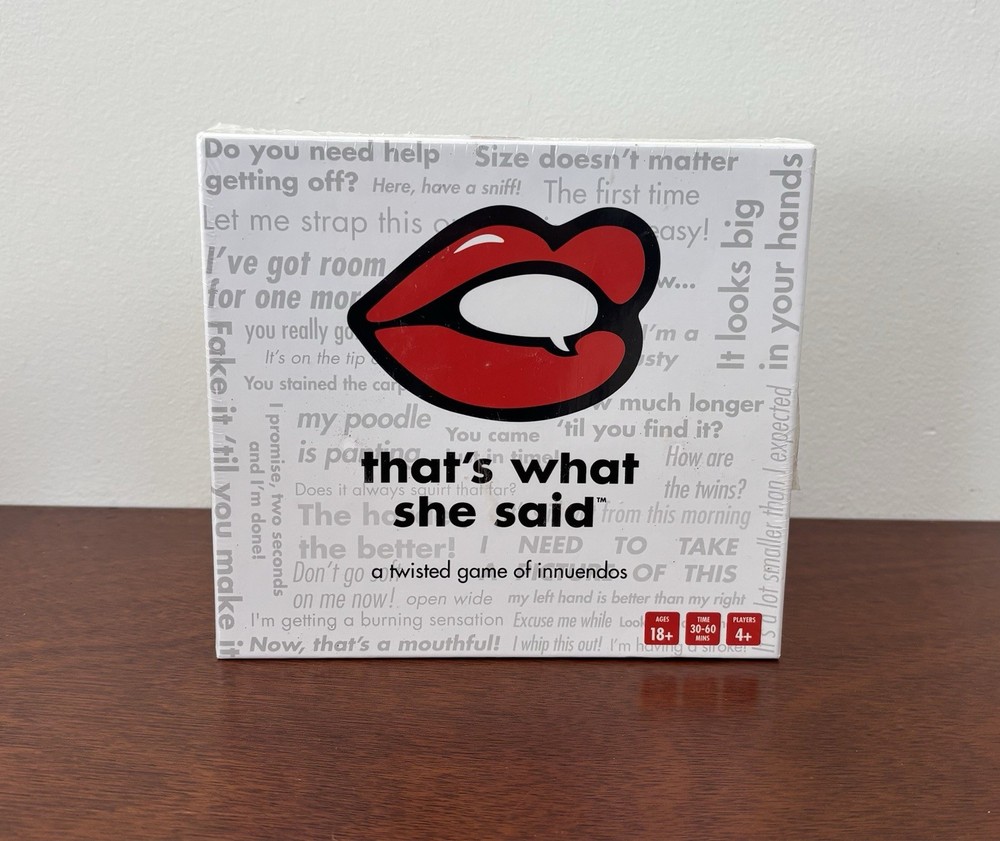 That’s What She Said: A Twisted Game of Innuendos NEW SEALED