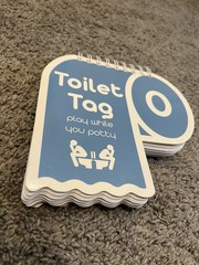 Toilet Tag Game for Couples Who Share The Same Potty- Excellent- Gag Gift