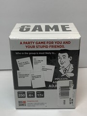 Who’s Most Likely To… A Party Game, 250 Cards, Group Question Judging Game NEW