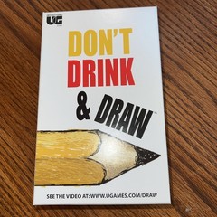DON’T DRINK & DRAW by University Games Ages 21+ 2 to 8 Players Sealed Cards