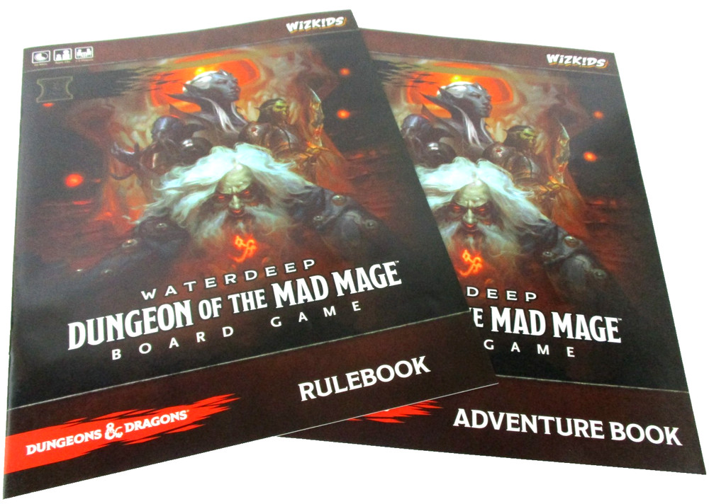 d&d DUNGEON OF THE MAD MAGE Board Game RULEBOOK & ADVENTURE BOOK New!!