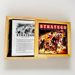 Stratego Nostalgia Edition Wooden Box Board Game Vintage Style Complete MB 2002