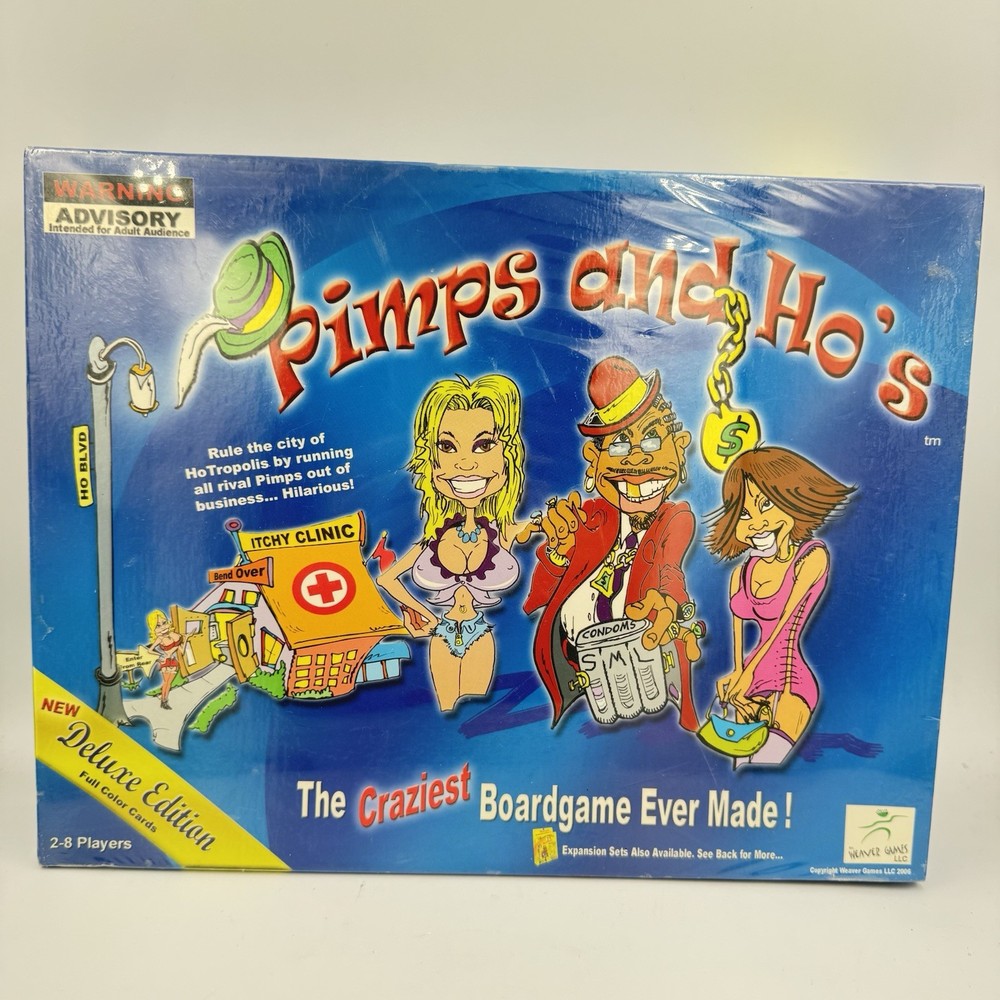 Pimps and Ho’s Board Game 2005 Complete Adult Board game Pimps and hoes