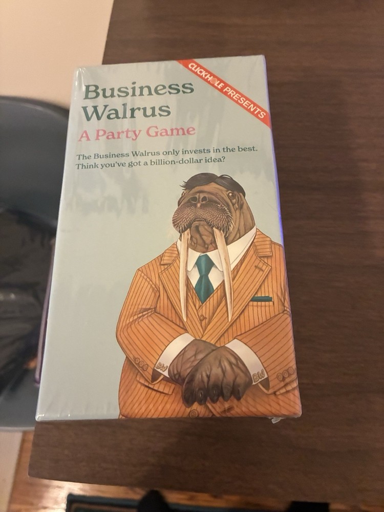 Business Walrus A Party Game by ClickHole Pitch Your Product To Your Friends NEW